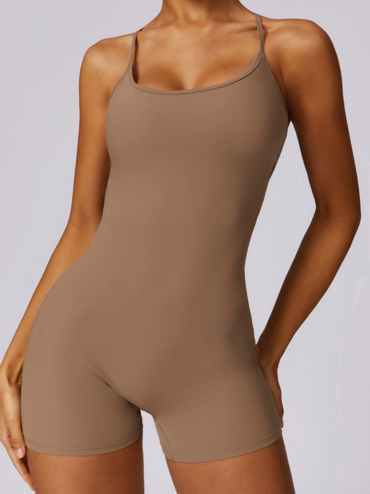 Nude Feel Hip Lifting Summer Running One-Piece